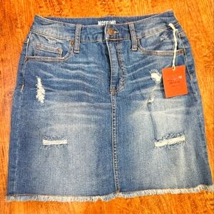 Mossimo Denim Jean Mini Skirt size 8